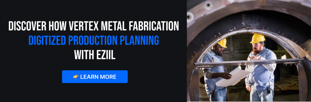 Eziil Starter metal fabrication project management tool warehouse efficiency