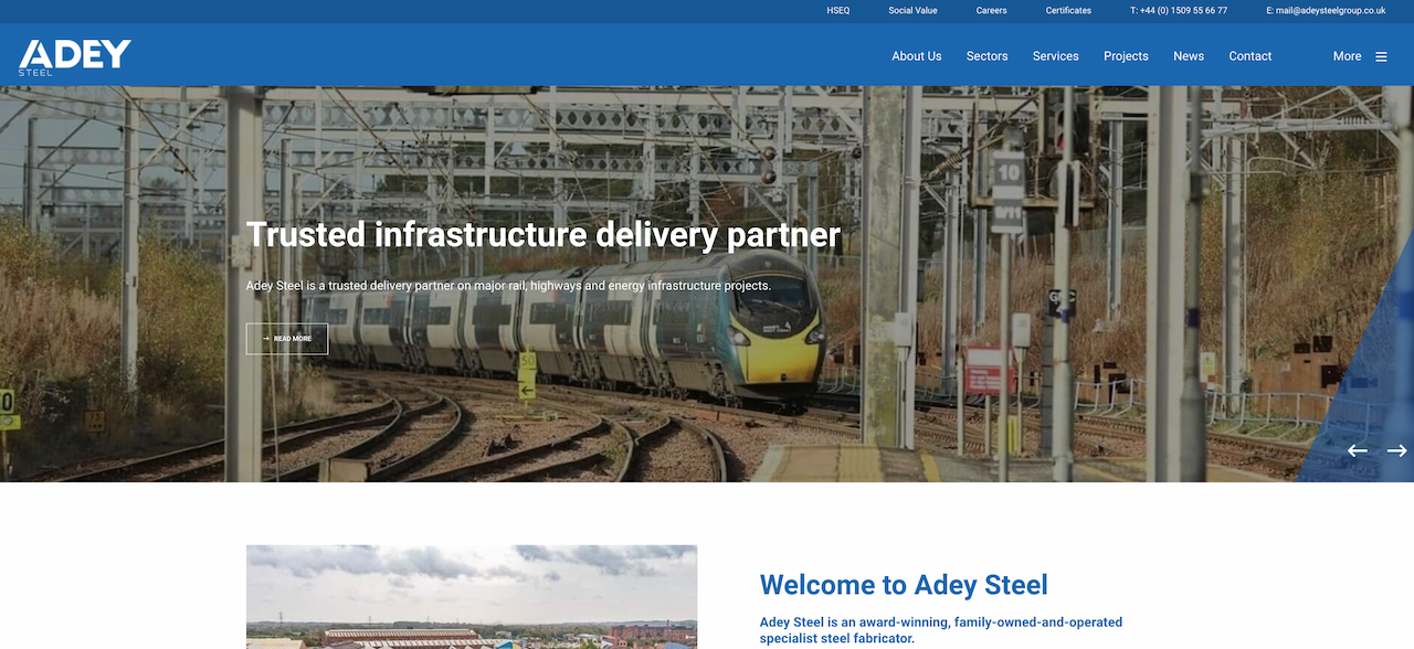 ADEY Steel website