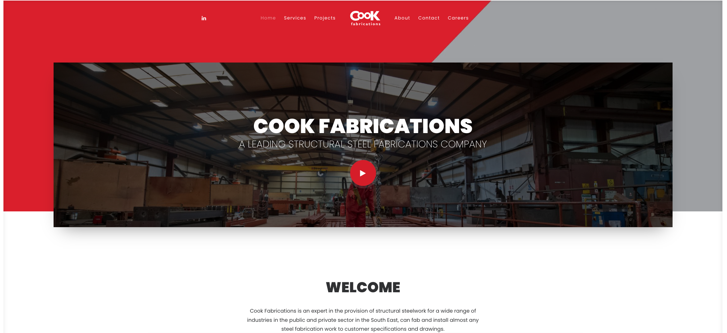 Cook Fabrications website