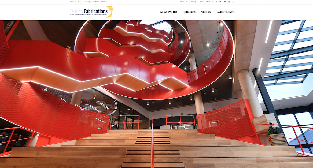 Taunton Fabrications website