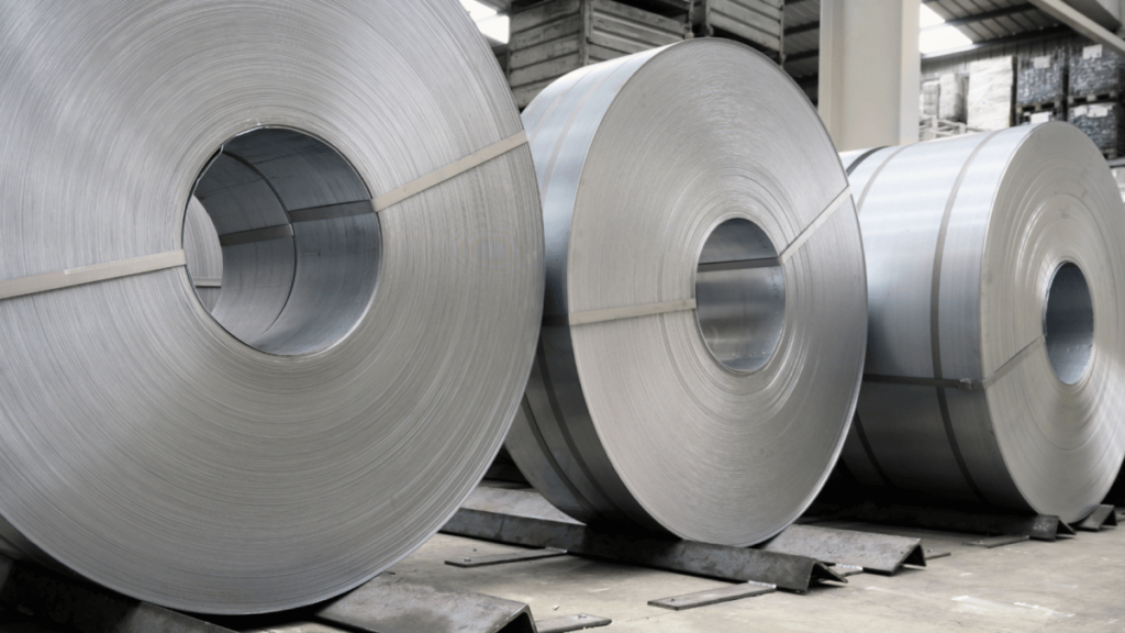 rolls of galvanized steel