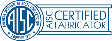 AISC (American Institute of Steel Construction) Certified Fabricator