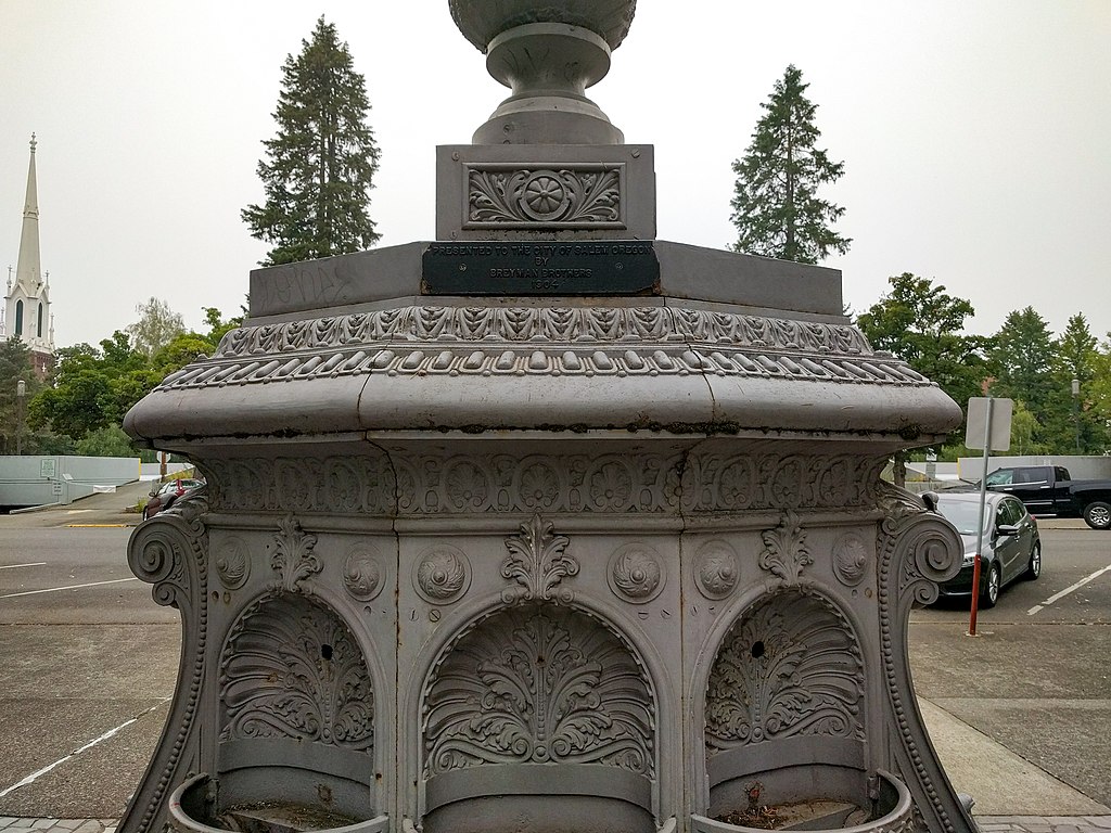 The Breyman Fountain is also known as the Breyman Brothers Fountain