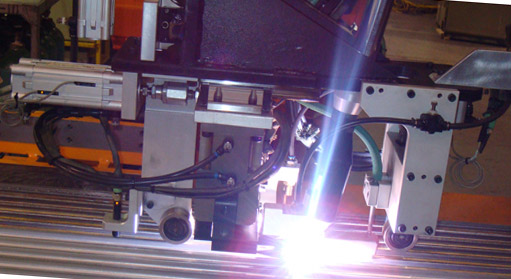 PAW or plasma arc welding using an automated process. 