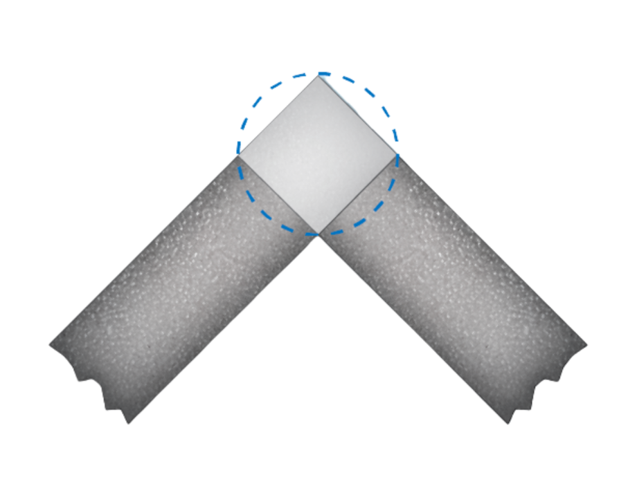 In the corner welding joint, the two metals make right angles or form L-shape.