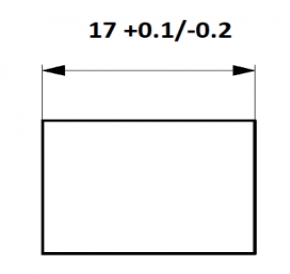 Unequal bilateral tolerances