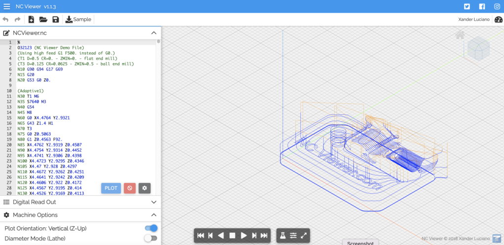 Online NC viewer