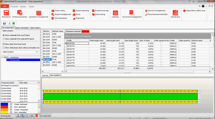 construsteel dashboard