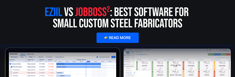 JOBBOSS VS EZIIL BEST SCHEDULING AND PLANNING SOFTWARE