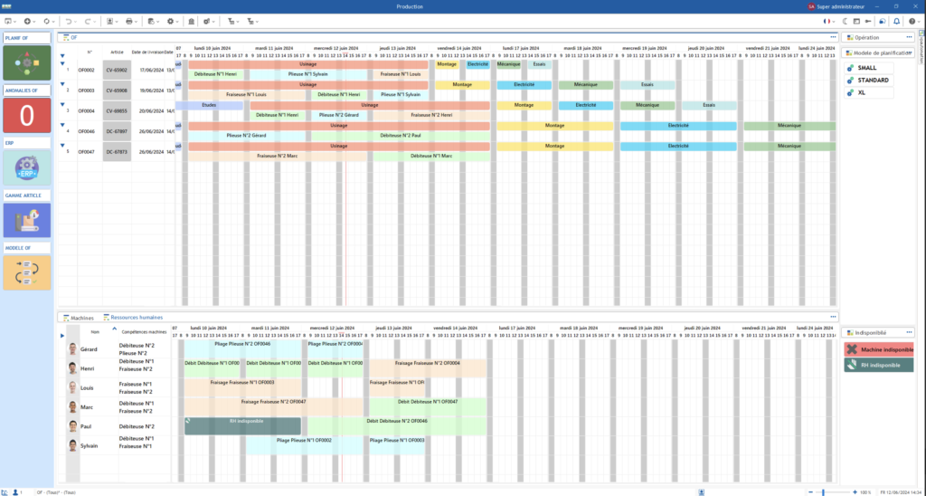 Visual planning and scheduling software