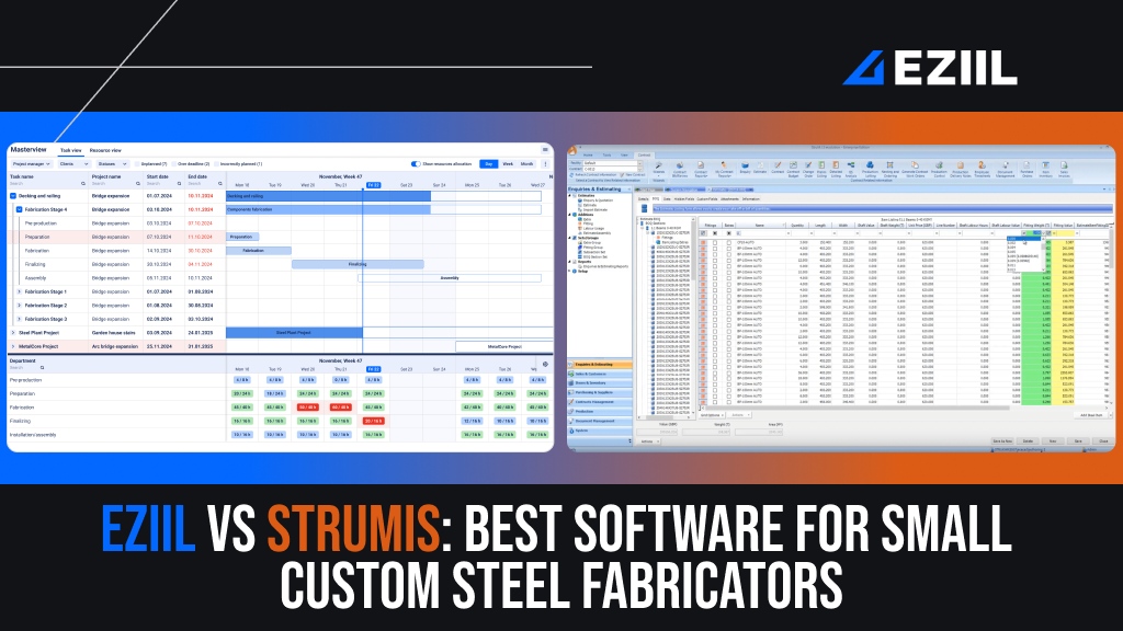 eziil VS Strumis steel fabrication software