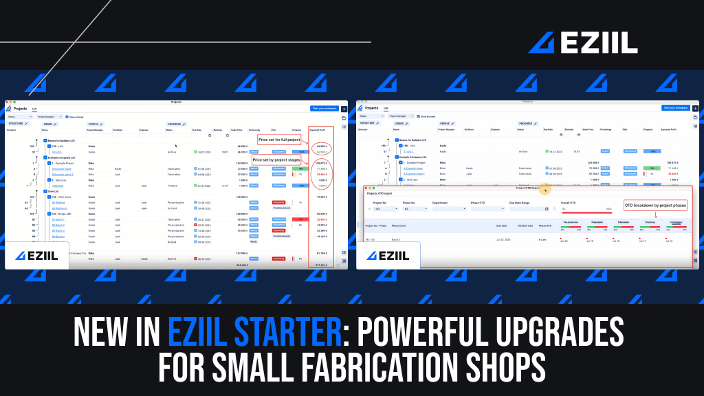 New Eziil Starter for small custom steel fabricators