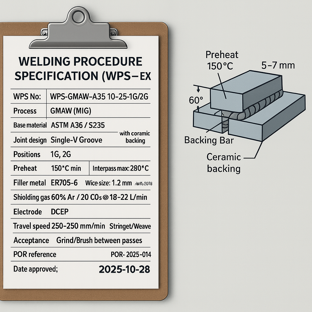 WPS Welding Procedure Specification example