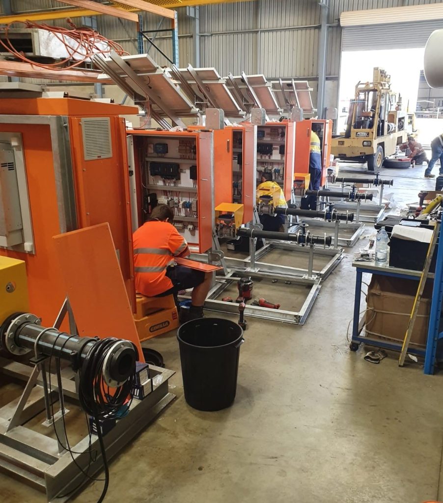 shop floor welding stations