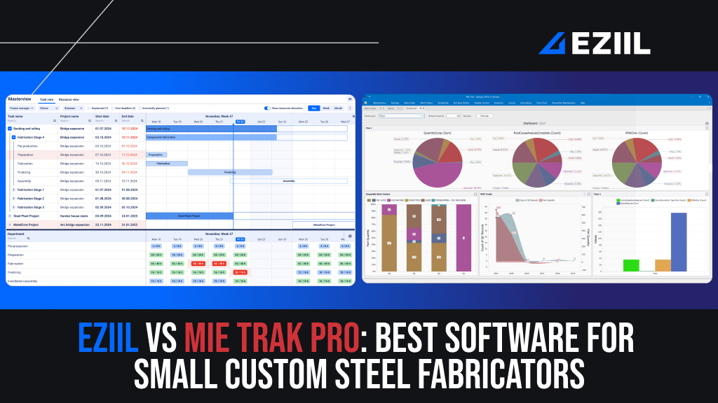 mie trak pro vs eziil steel fabrication management