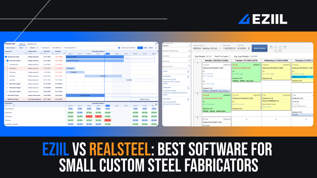 RealSteel Software ERP alternative for custom steel fabricators