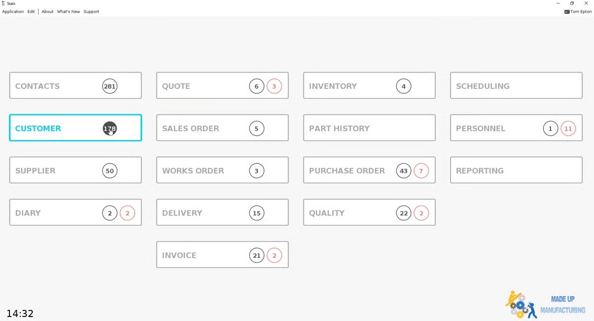 Statii software dashboard