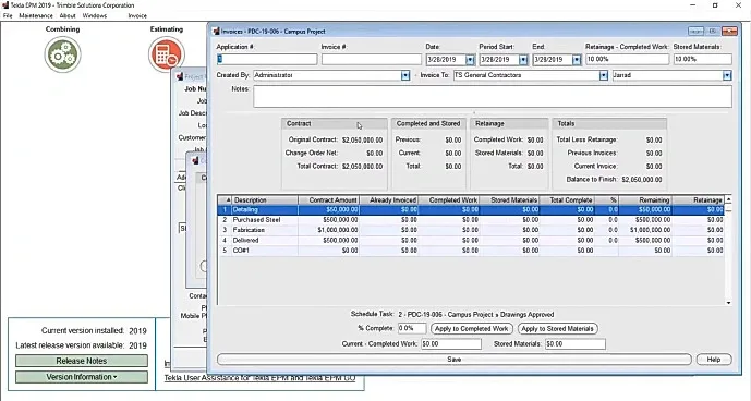 Tekla metal fabrication software masterview